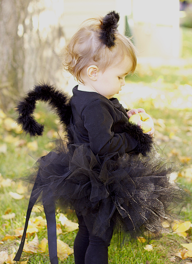 Cute Halloween Costume for Girls - Black Cat