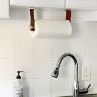 DIY Under Cabinet Paper Towel Holder
