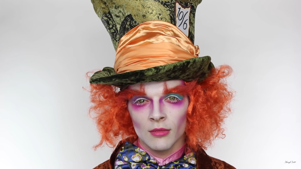 Mad hatter halloween makeup