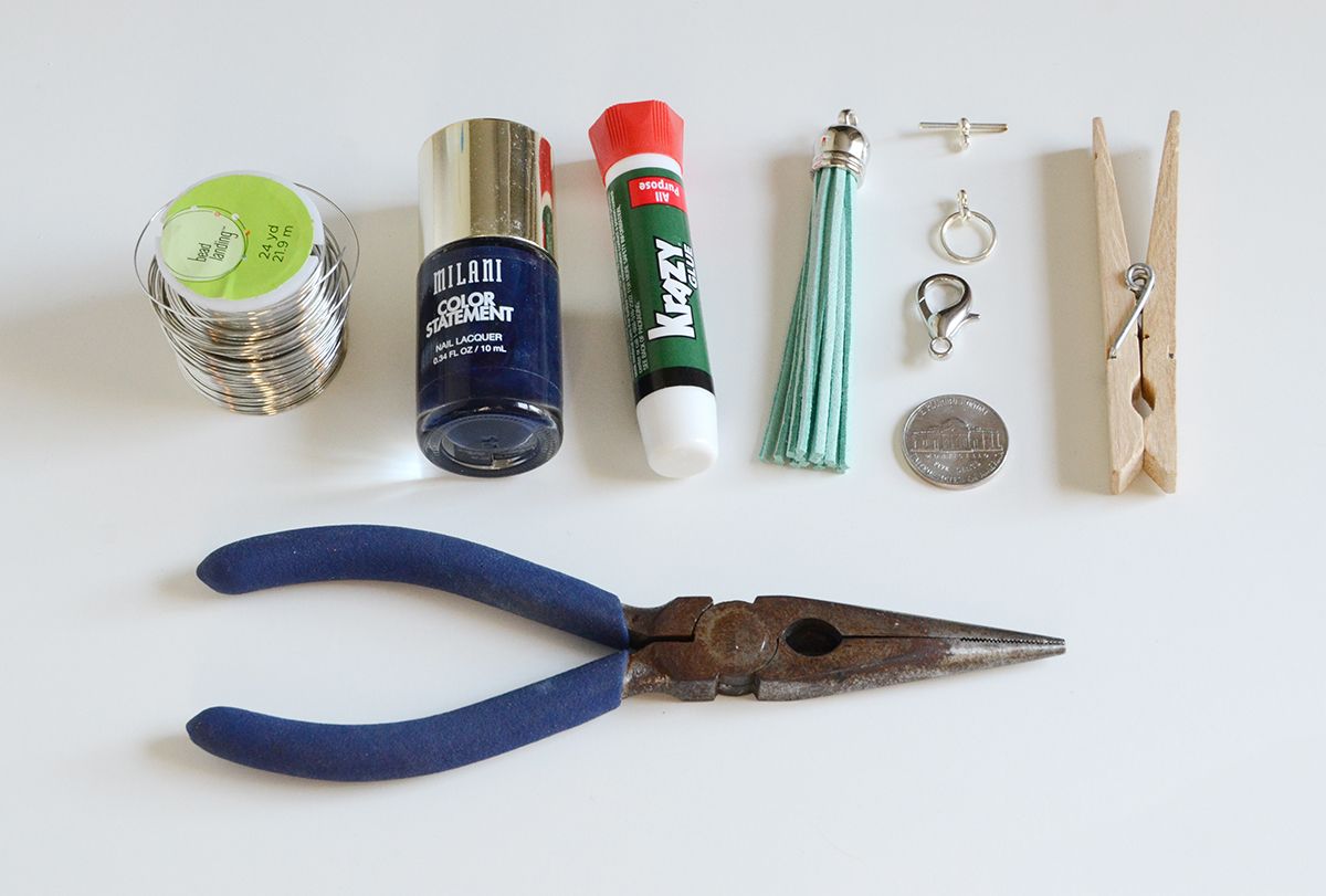 Materials to create a Tassel Key Chain
