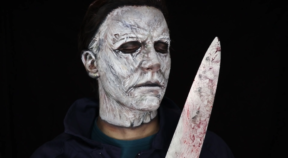 Michael myers halloween face paint 