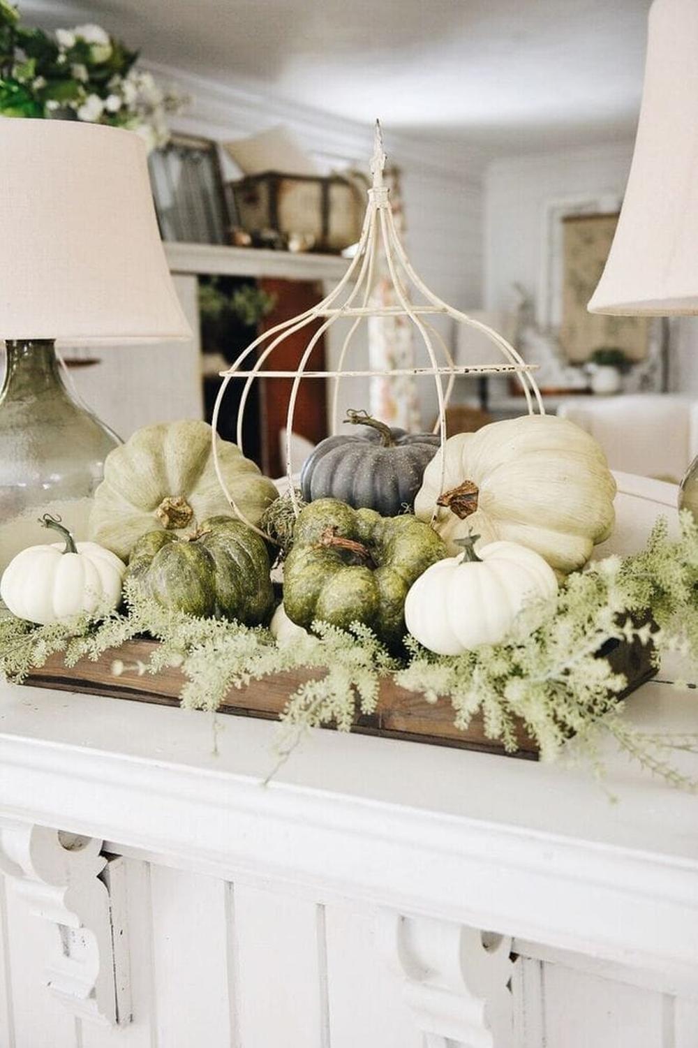 Simple fall crate thanksgiving centerpiece ideas