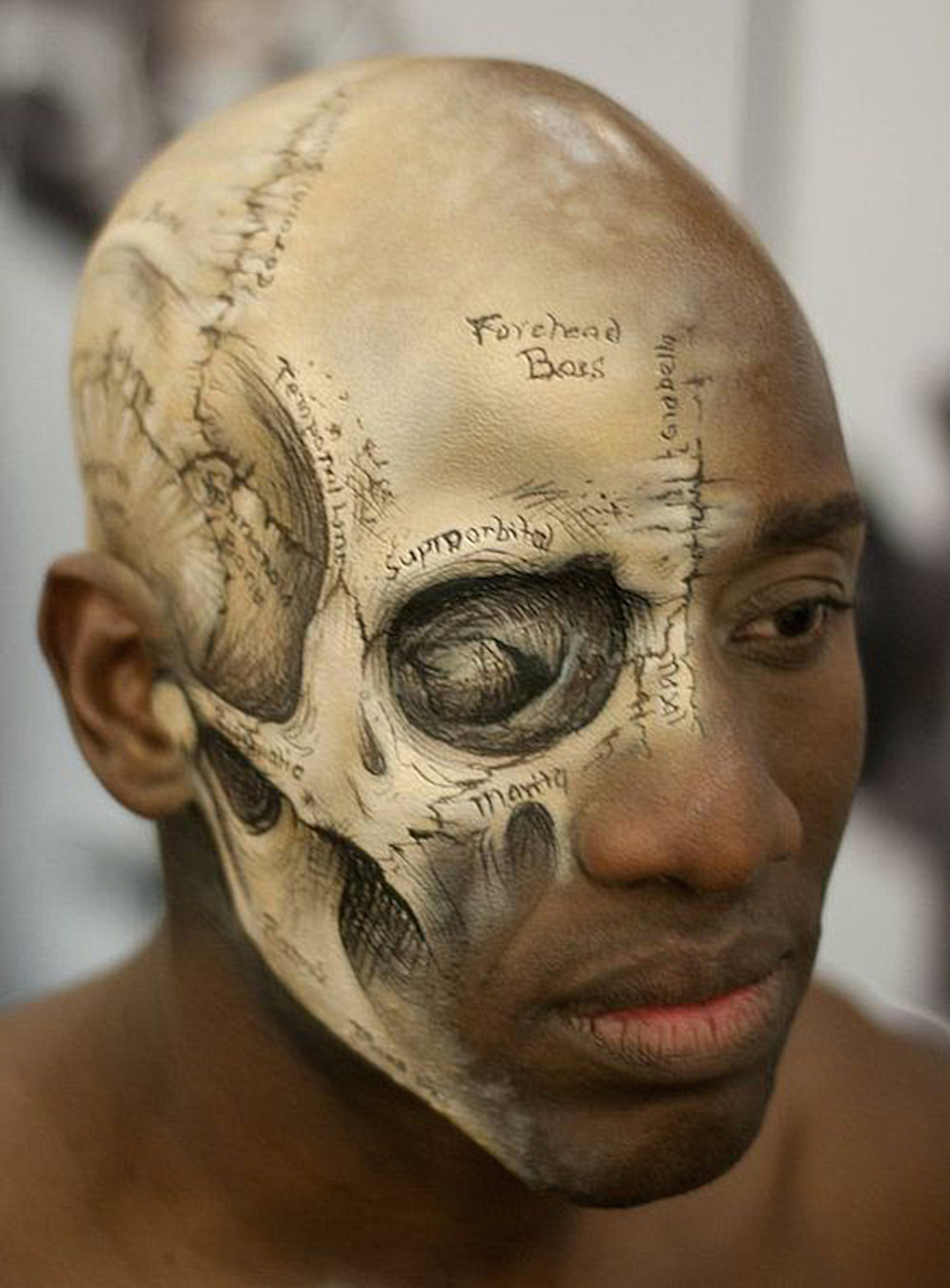 Skull makeup