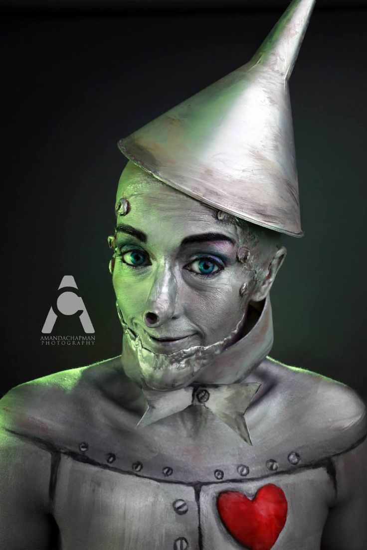 Tin Man Halloween Makeup Idea