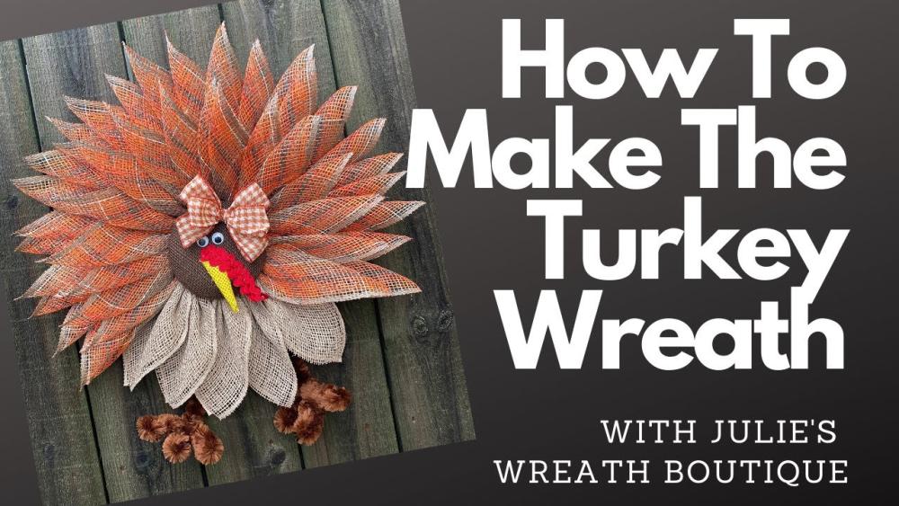 Turkey wreath thanksgiving signs