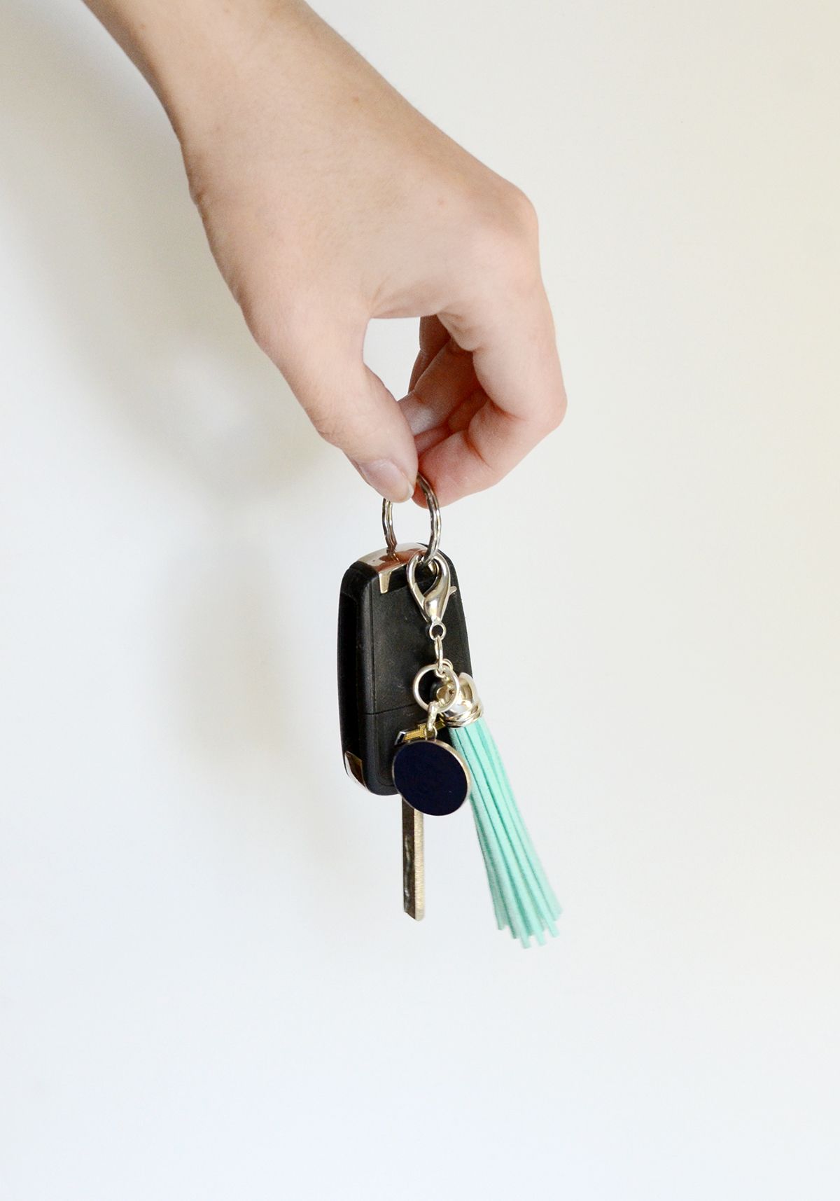 Turquoise DIY Tassel Key Chain