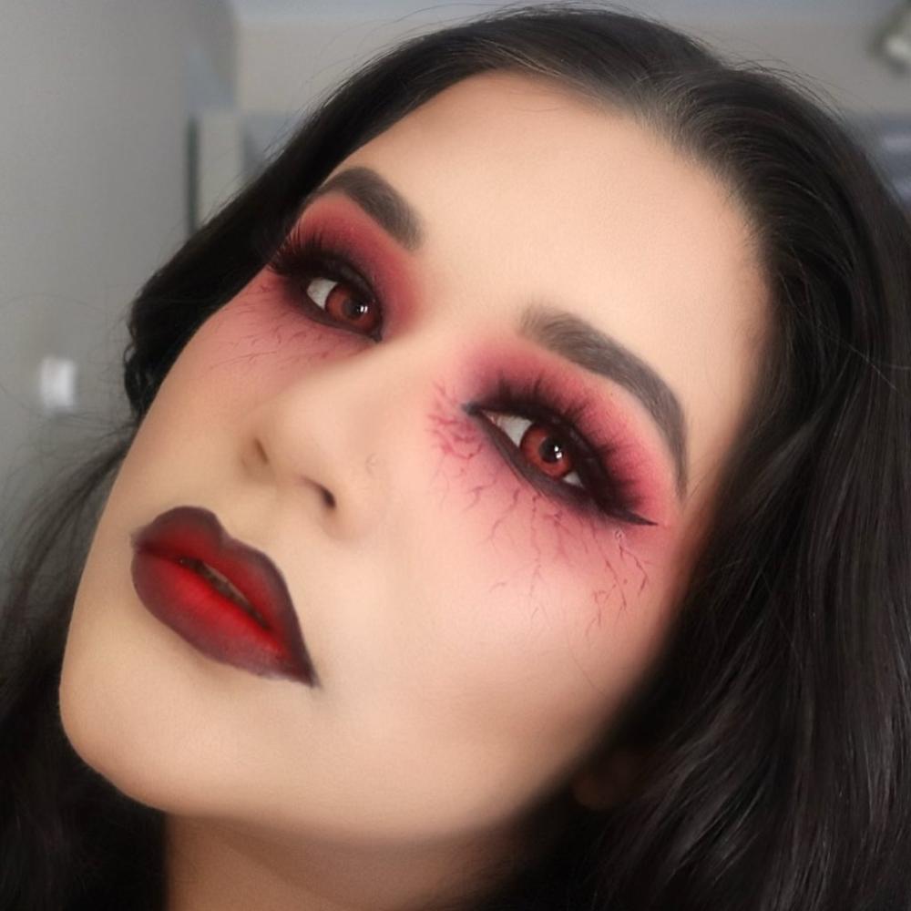 Vampire makeup woman