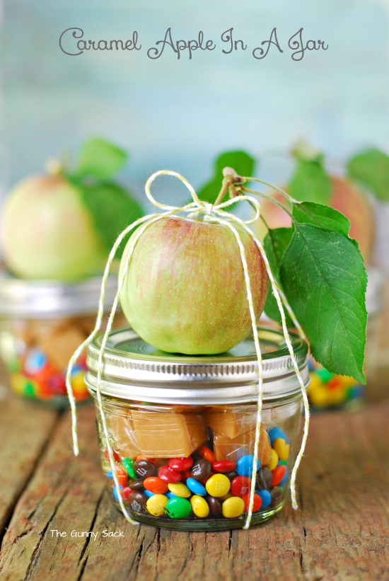 Caramel Apple In A Jar DIY Favor