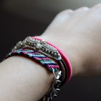 How To Make Chain Embellished Friendship Bracelets