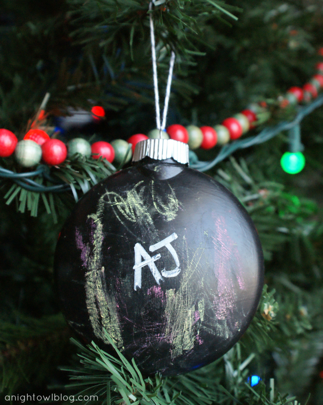 Chalkboard Ornament DIY Christmas Craft