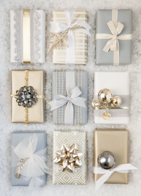 Glammed Up Christmas Wrapping Idea
