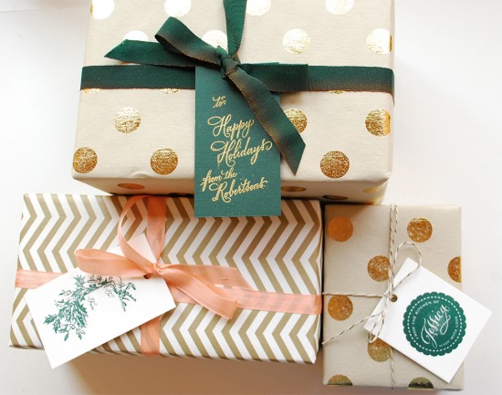 Christmas Gift Wrap - Paper and Ribbons