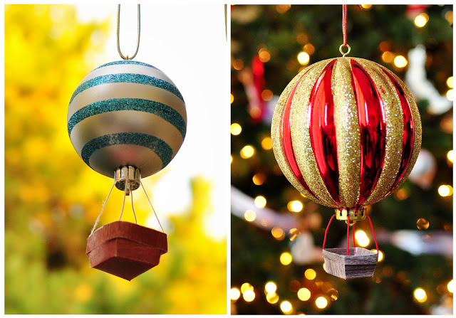 Hot Air Balloon - DIY Christmas Ornament
