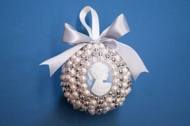 Baroque Pearl Christmas Ornament
