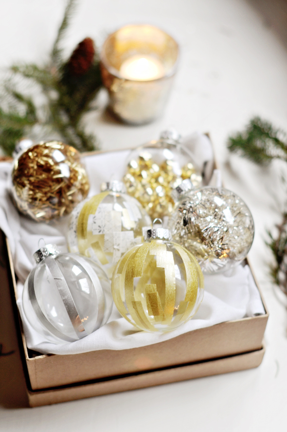 Washi Tape DIY Christmas Ornaments for Kids