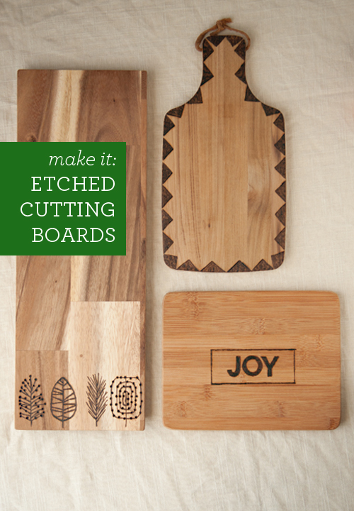 DIY Etched Cutting Boards