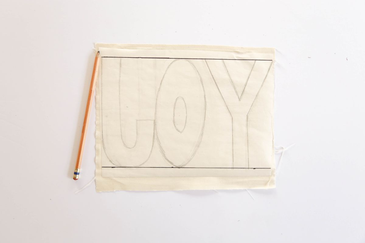 DIY Holiday Fabric Banner -Write