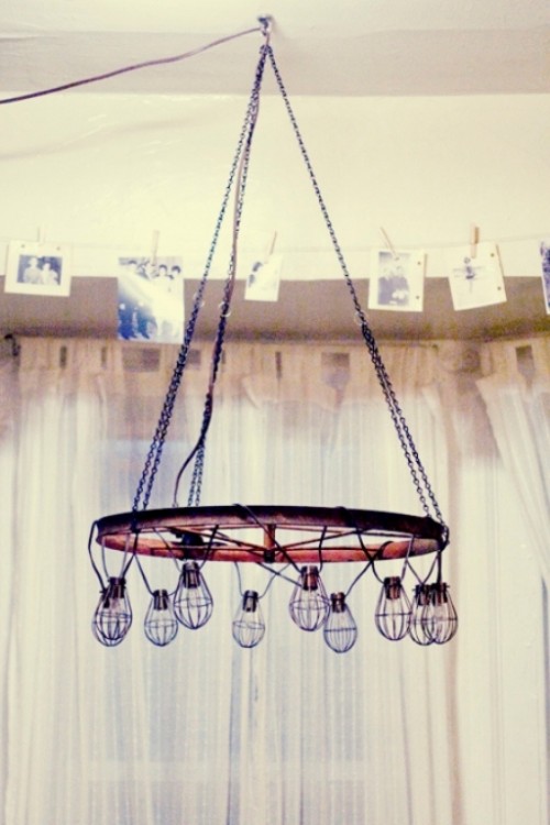 DIY Industiral Chandelier