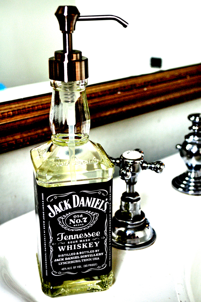 DIY Jack Daniels Hand Soap Dispenser