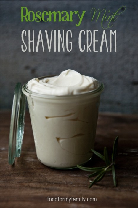 DIY Rosemary Mint Shaving Cream