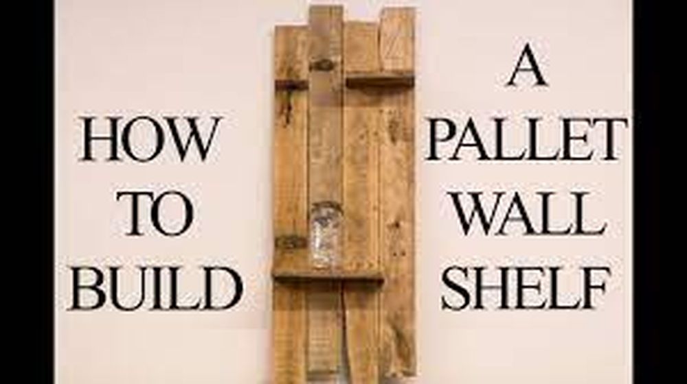 Diy rustic wall shelf out of pallets presents for wife