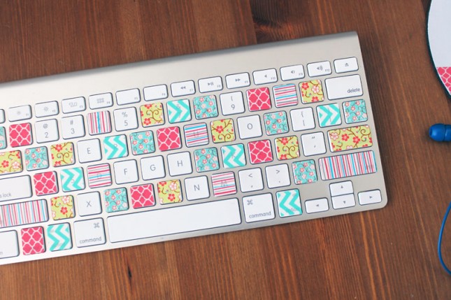 DIY Washi Tape Keyboard