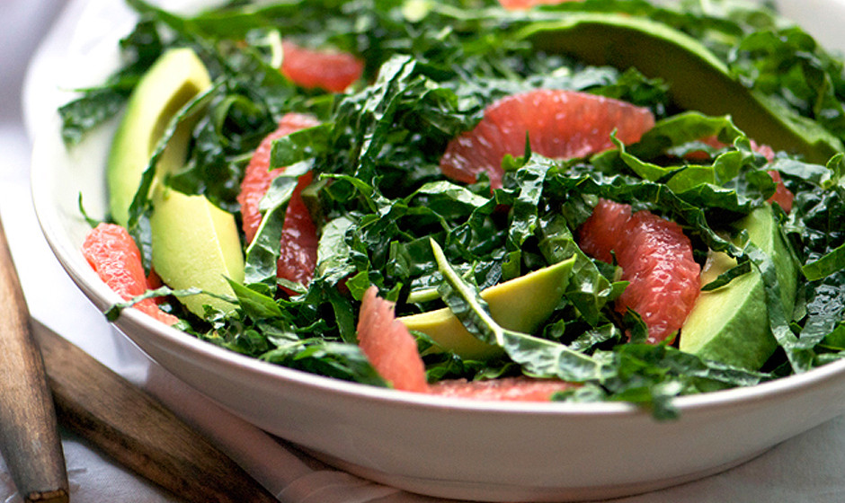 Kale and Pink Grapefruit Winter Salad Recipe