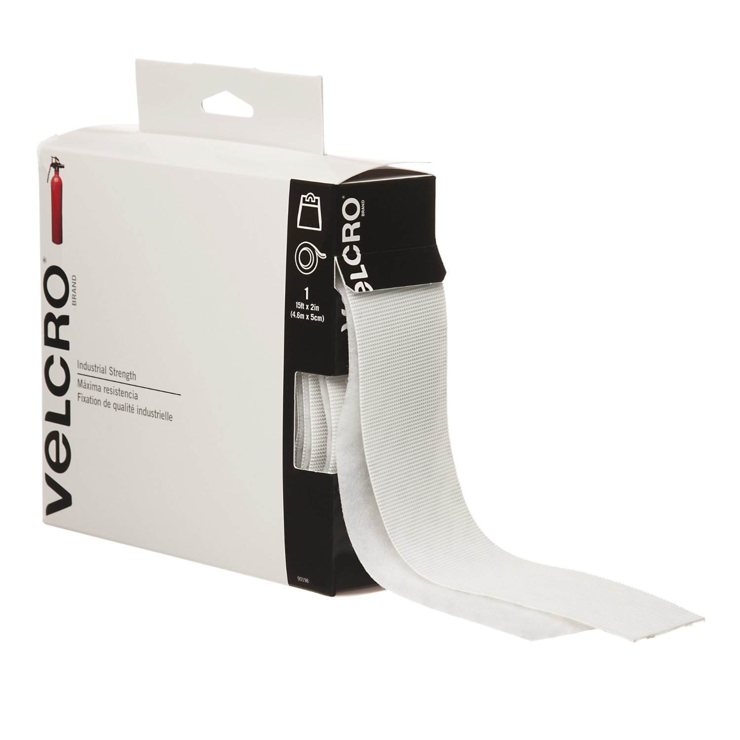 Pack of White Velcro