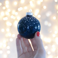 Glass Christmas Ornament – DIY Fast and Easy Holiday Project