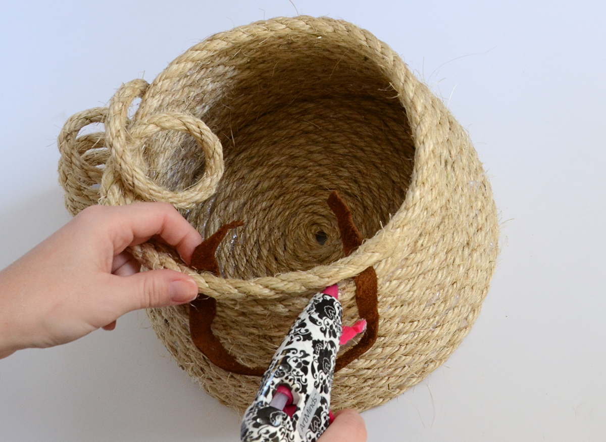 Rope Basket DIY 5