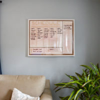 Watercolor Paper Wall Schedule Board – Photo Frame Project