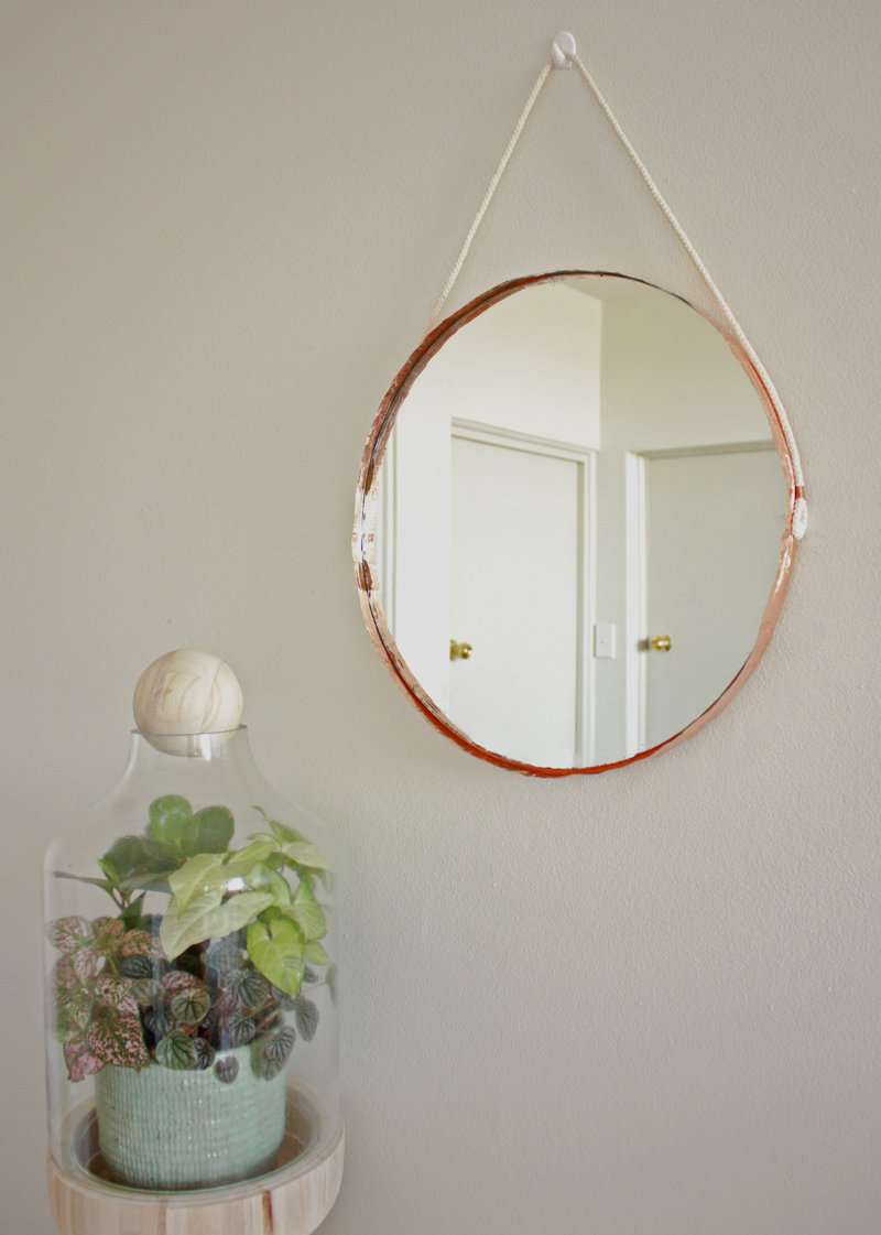 copper rope mirror