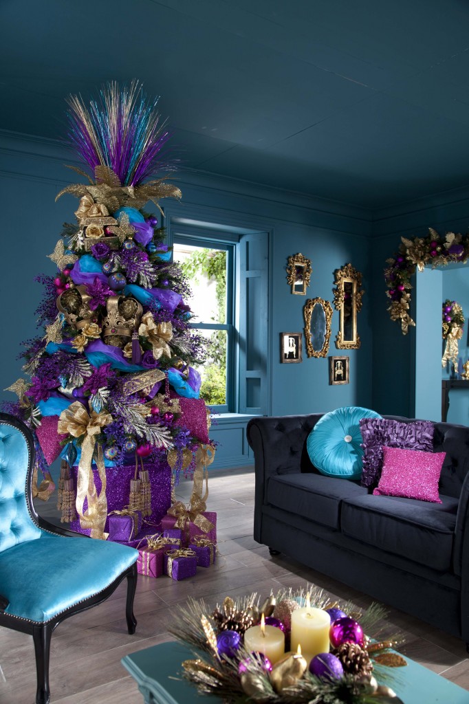 Jewel Tones - Unique Christmas Tree Ideas