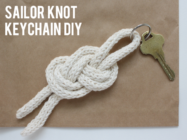 DIy Sailor Knot Keychain
