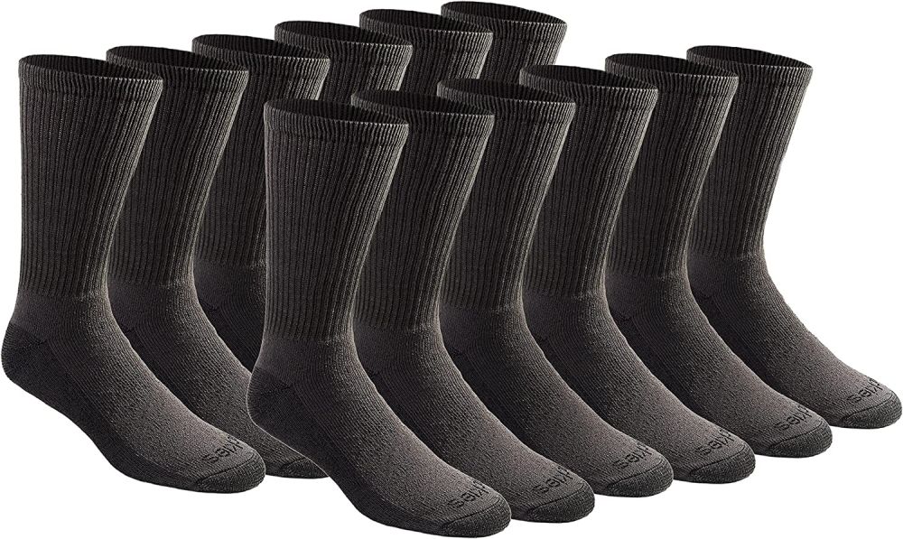 Dickies men's dri tech moisture control crew socks multipack