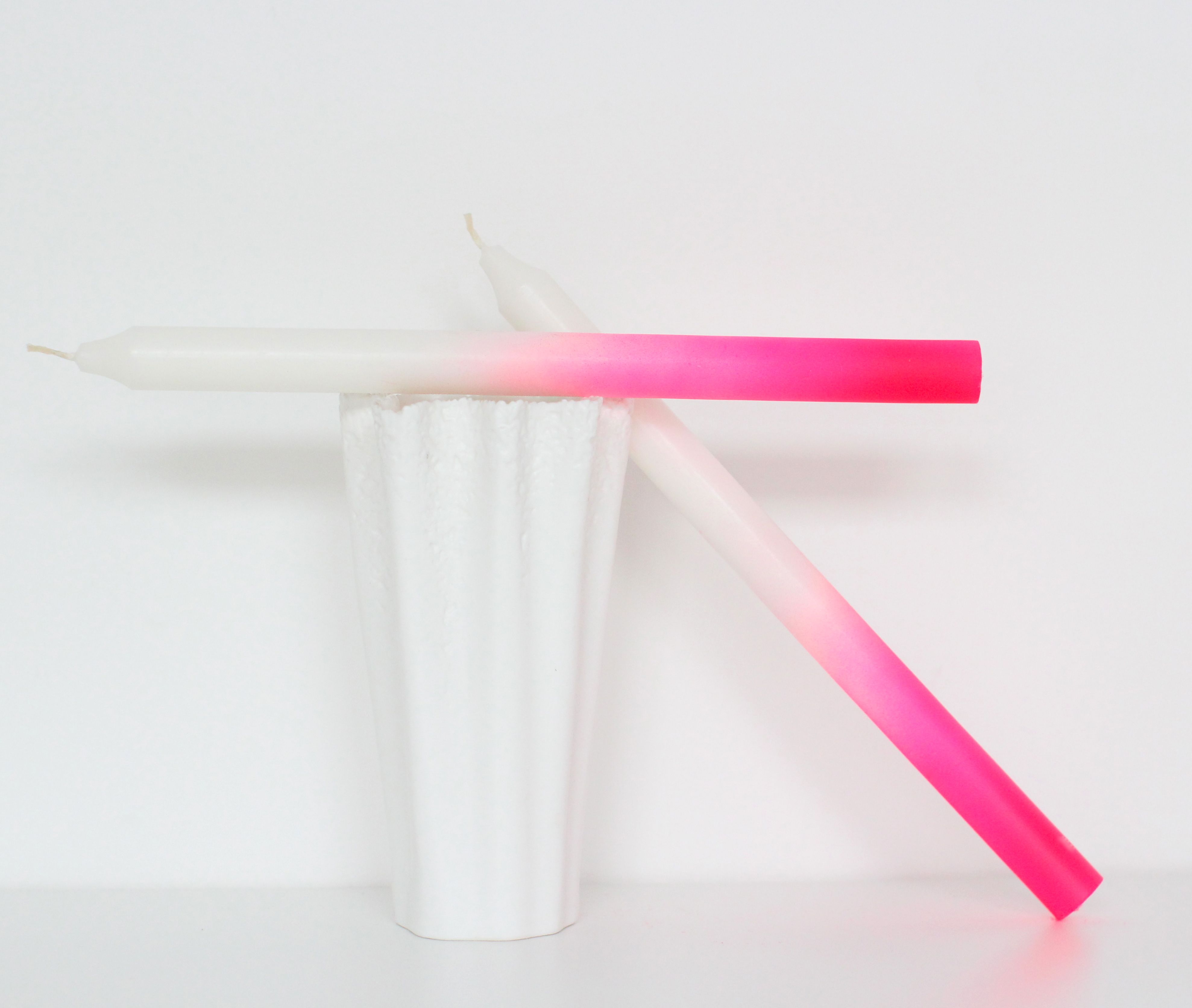 47 neon ombre dipped candlesticks