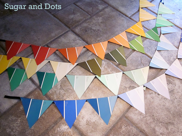 DIY Paint Chip Bunting