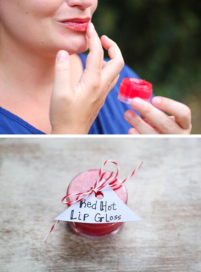 DIY Red Hot Lip Gloss