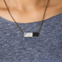 DIY Wooden Necklace With Tiny Cubes