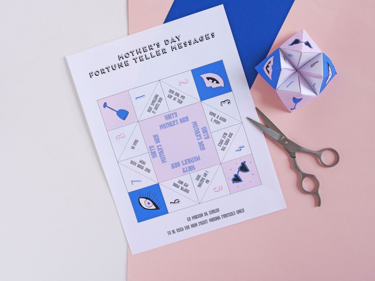 DIY mothers day fortune teller by La maison de Loulou-tuto-1