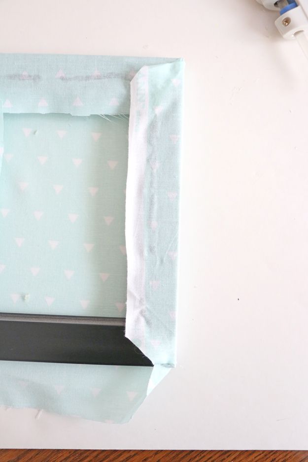 Fabric Picture Frame DIY - center