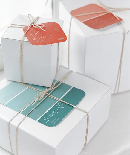 Paint Chip Gift Tags DIY