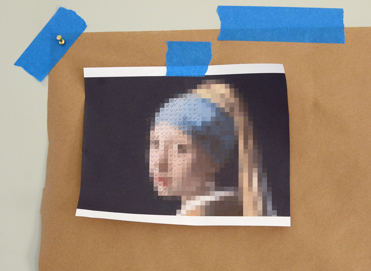 Paint Chip Girl With A Pearl Earring 6