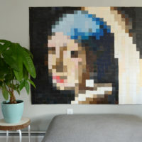 DIY Modern Paint Chip Wall Art