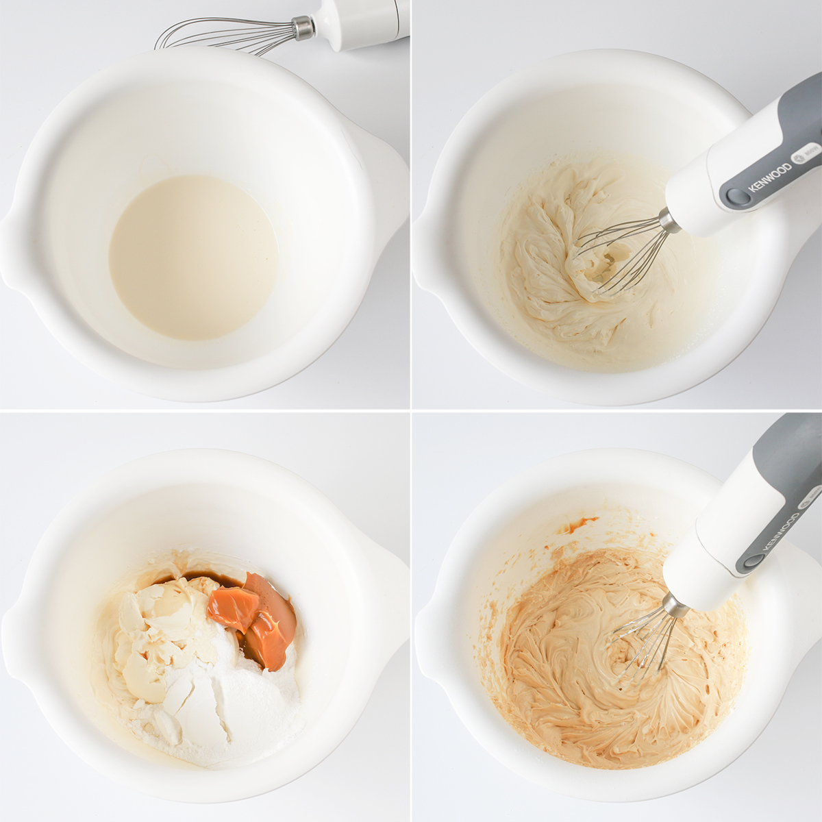 Salted Caramel Cheesecake Bites step4 collage