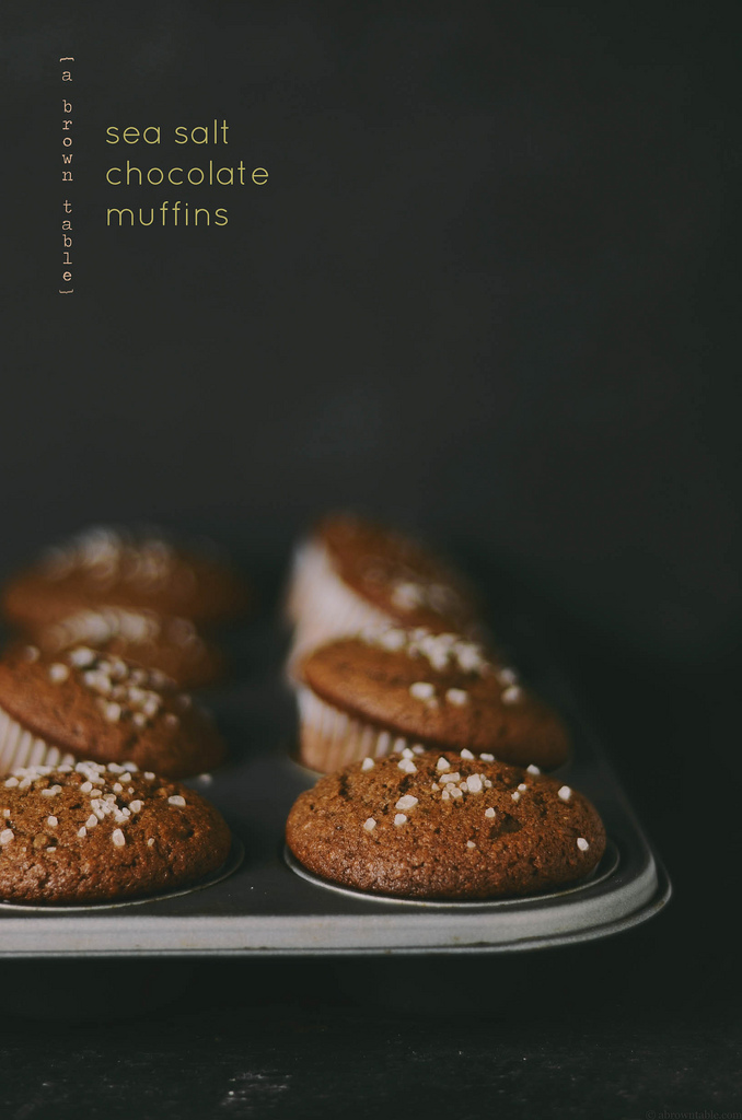 Sea Salt Chocolate Muffins