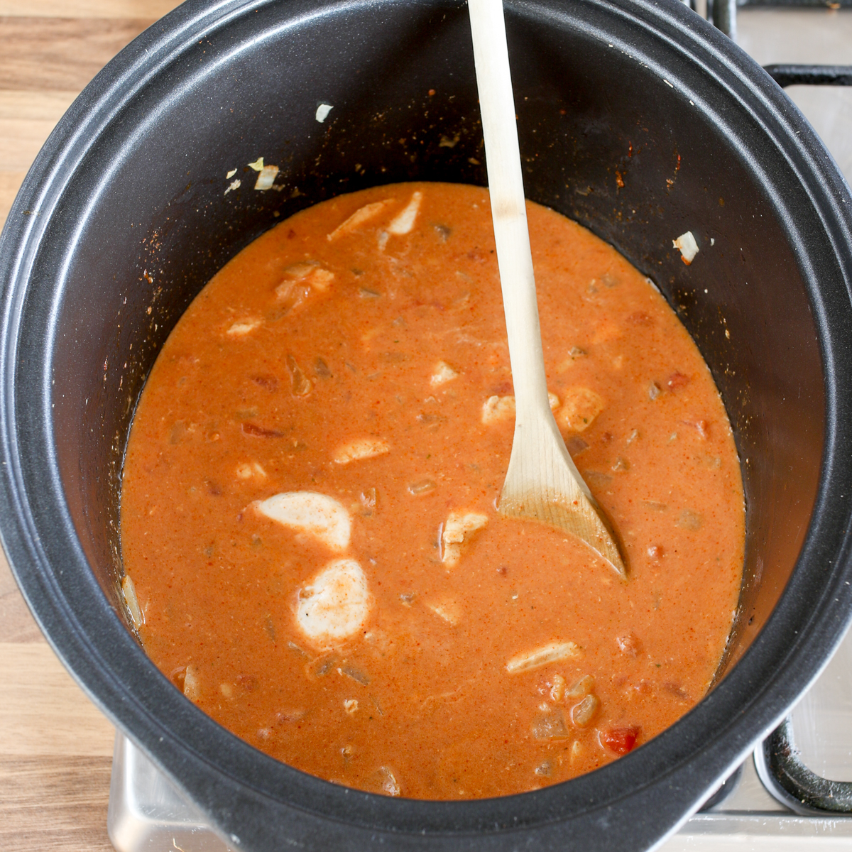 Spicy crockpot chicken curry8