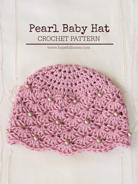 Vintage Pearl Baby Hat Free Crochet Pattern