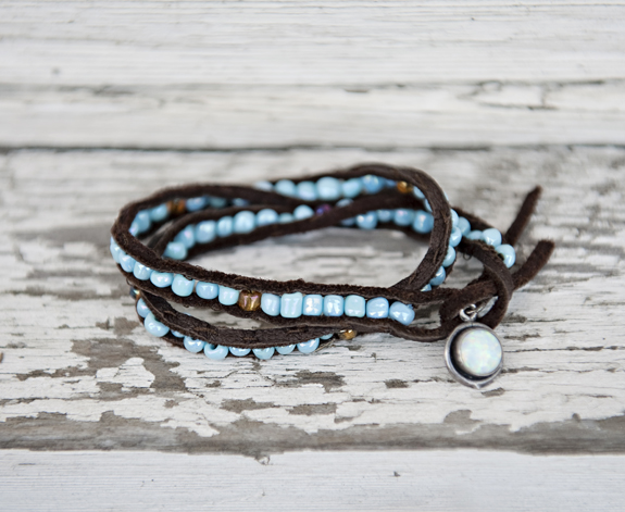 beaded-leather-bracelet