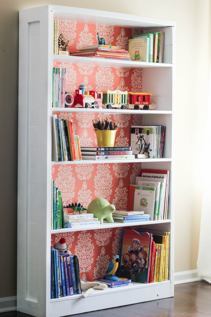 Book shelf wallpaper